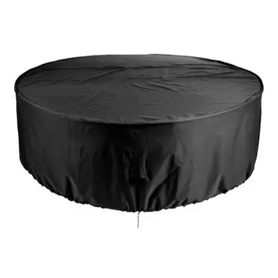 (227X100cm, 1) Dustproof Waterproof Black Outdoor Garden Round Table Furniture Cover