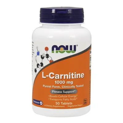 NOW Foods L-Carnitine Fitness Support & Boost Cellular Energy 1000mg Tablets