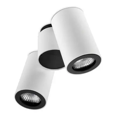 Leds-C4 Pipe - Light Double Adjustable Ceiling Light White, Black, GU10