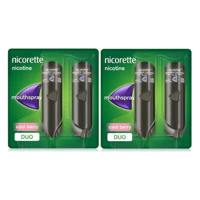 Nicorette QuickMist Cool Berry x 1mg Mouth Spray (Bundle of 2)