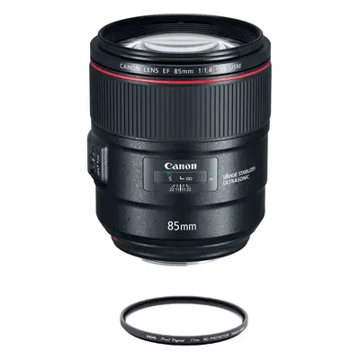 CANON EF 85MM F1.4L IS USM + HOYA 77mm PRO 1D Protector