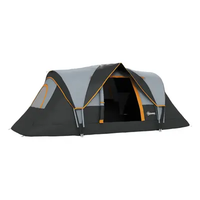 Outsunny Outdoor Camping Tent For W/ Bag, Fibreglass & Steel Frame