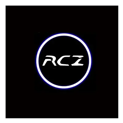 (RCZ 2011-2014, E) 2PCS Car Laser Projector Atmosphere Lamp Door Insert LED Welcome Lights