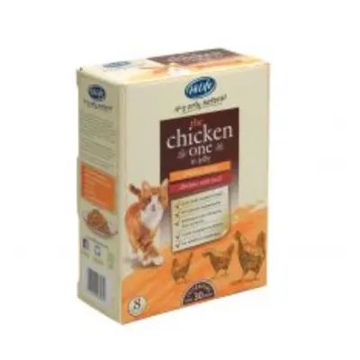 Hilife Its Only Natural Cat Pouch Multipack The Chicken One In Jelly 8x70g (Pack of 4)