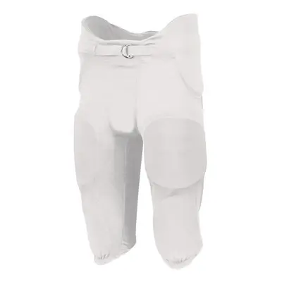 Russell F25PFW.WHI.M Youth Integrated Piece Pad Pant, White - Medium