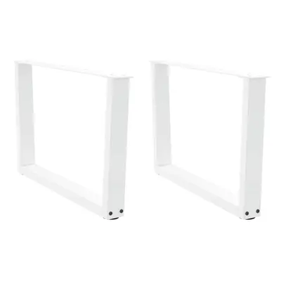 (white, x (42-43.3) cm) vidaXL Dining Table Legs V-Shape Desk Legs Kitchen Furniture Leg pcs Ste