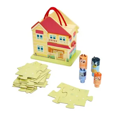 â Wooden Carry Along House - Indoor & Outdoor Play, Pieces Including Characters & Piece Puzzle