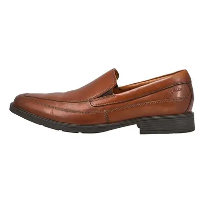 Clarks Men's Tilden Free Dress Slip On Shoe Dark Tan Medium US