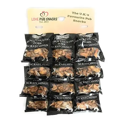 Proper Black Country Pork Scratchings Pub Card 12X60G