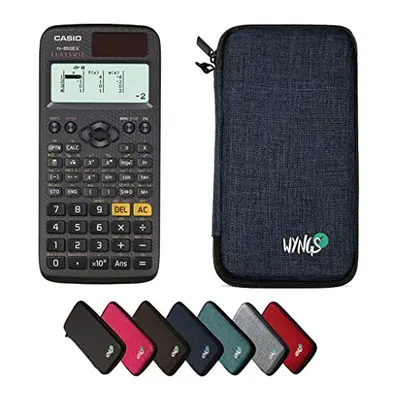 FX DE X ClassWiz Technical Scientific Calculator + WYNGS Protective Case Blue + Extended Warrant