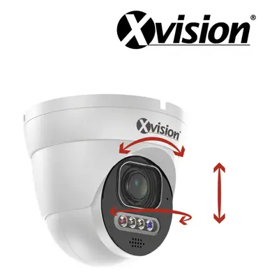 Xvision 5MP AI powered Active Defence Motorised Lens Dome - White