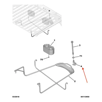 CITROÃN BERLINGO Spare Wheel Support Hook NEW GENUINE