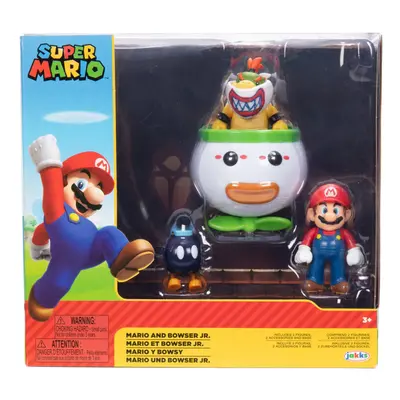 Super Mario Action Figures Mario and Bowser