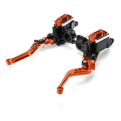 (Orange) 7/8" Motorcycle Master Cylinder Hydraulic Brake Pump Clutch Handlebar Lever Reservoir S