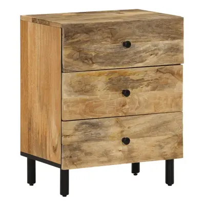 (natural) vidaXL Bedside Cabinet Side Table Nightstand Bed Table Bed Cabinet Solid Wood