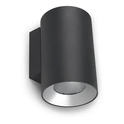 LEDS C4 Cosmos Wall Fixture ÃÃ131 Double Emission Outdoor LED Up Down Light Medium Urban Grey 