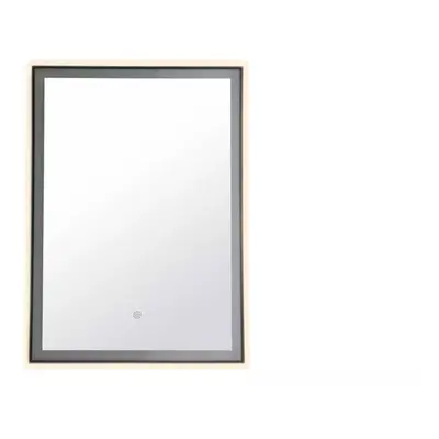 Habitat Rectangle Backlight LED Mirror - Black