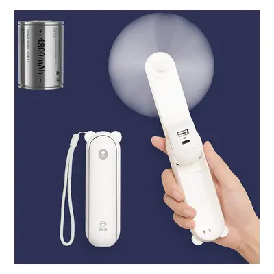 JISULIFE Handheld Fan with mAh Powerbank Max Hours Runtime,Pocket Fan Portable Battery Operated 