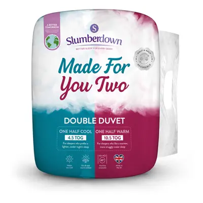 (4.5/10.5, Double) Slumberdown Made For You Two Duvet UK Made