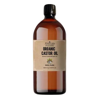 Organic Castor Oil for Face - Caster Oil Organic Cold Pressed, 100% Pure Castor Oil Organic, Hex