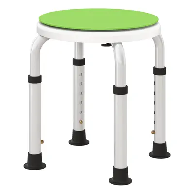 HOMCOM Degree Swivel Shower Stool w/ Non-Slip Feet for Disabled Green