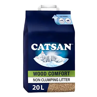 Catsan Wood Comfort Litter Litre Bag, Percent biodegradable, extra absorbent