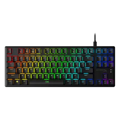 HyperX HX-KB7RDX-US Alloy Origins Core, RGB Gaming Mechanical Keyboard, Tenkeyless, HyperX Red s