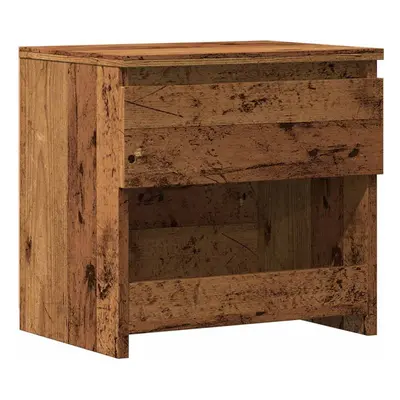 (old wood, pcs) vidaXL 1/2x Bedside Cabinet Engineered Wood Nightstand Furniture Multi Colors