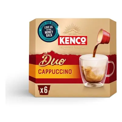 Kenco Duo Cappuccino Instant Coffee (Pack of 4, Total Sachets)