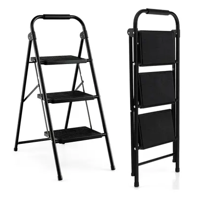 3 Step Household Office Ladder Folding Step Ladder Portable Step Stool