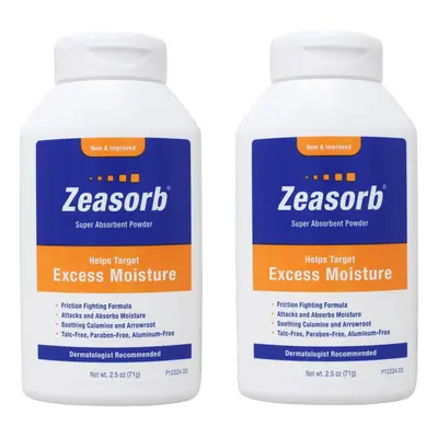 Zeasorb Prevention Super Absorbent Powder 2.5oz (Pack of 2)