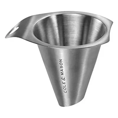 COLE & MASON Salt and Pepper Funnel, Stainless Steel