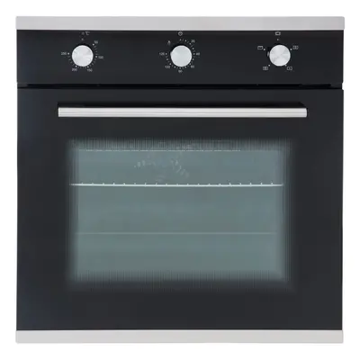 SIA SO101 60cm Black Built In Multi Function Electric Single True Fan Oven