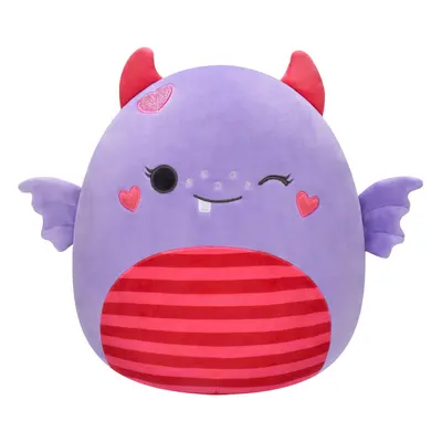 Squishmallows Original 12-Inch Atwater Purple Monster with Fins and Heart Cheeks - Official Jazw