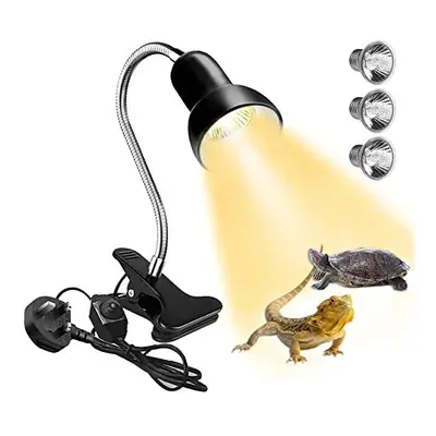 Eilinco Tortoise Heat Lamp, Basking Light for Reptiles, 25W+50W UVA UVB Heat Spotlight for Aquar