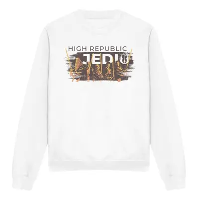 (S, White) Star Wars: The Acolyte Unisex Adult High Republic Jedi Ink Group Sweatshirt