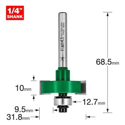 C148X1/4TC - Slotting Router Cutter 10mm Cut of Trend