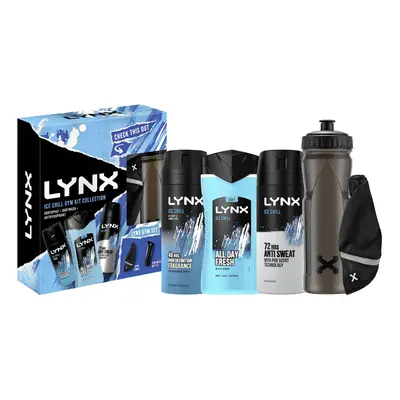 Ice Chill Gym Collection Deodorant Gift Set Water Bottle, Towel, Body Wash, Body Spray & Anti-Pe