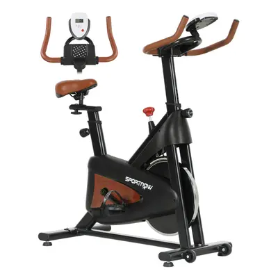 SPORTNOW Quiet Stationary Exercise Bike with Adjustable Seat, Black