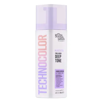 Technocolor 1-Hour Express Magenta Self-Tanning Foam Easy Application, Streak Free Fake Tan - Fa