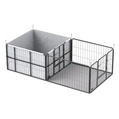 PawHut Panel Whelping Box for Dogs and Puppies, Dog Playpen with Pee Pads