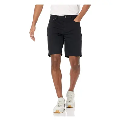 Amazon Essentials Mens Slim-Fit Inseam Stretch 5-Pocket Short Black