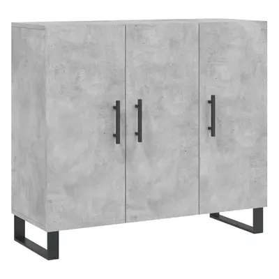 (concrete grey) vidaXL Sideboard Storage Cabinet Side Cabinet Cupboard White Engineered Wood