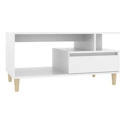 (White) vidaXL Coffee Table Engineered Wood Couch Centre Accent Table Multi Colours