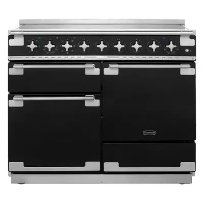 RANGEMASTER Elise Electric Induction Range Cooker - Black & Chrome, Black