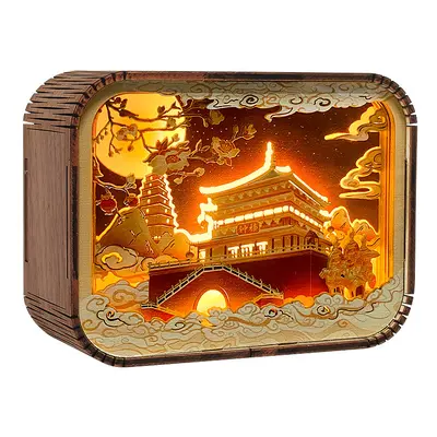 (Xi'an - Bell Tower, Plug-in model) Creative gifts home decoration desktop ornaments travel comm