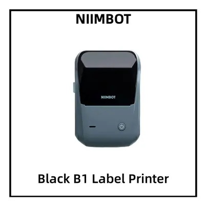 (Balck Label Printer) Niimbot B1 Label Printer Portable Handheld Thermal Printer Mini Barcode QR