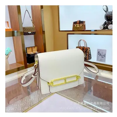 (Milky) The Head Layer Of Cowhide Pork Nose Tofu Bag Female Bag Spring And Summer New Shoulder M