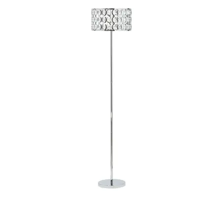 Floor Lamp TENNA Crystal Silver