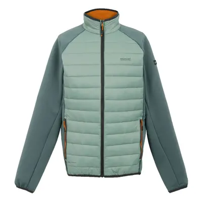 (M, Glacier/Stormy Weather) Regatta Mens Clumber IV Full Zip Hybrid Jacket